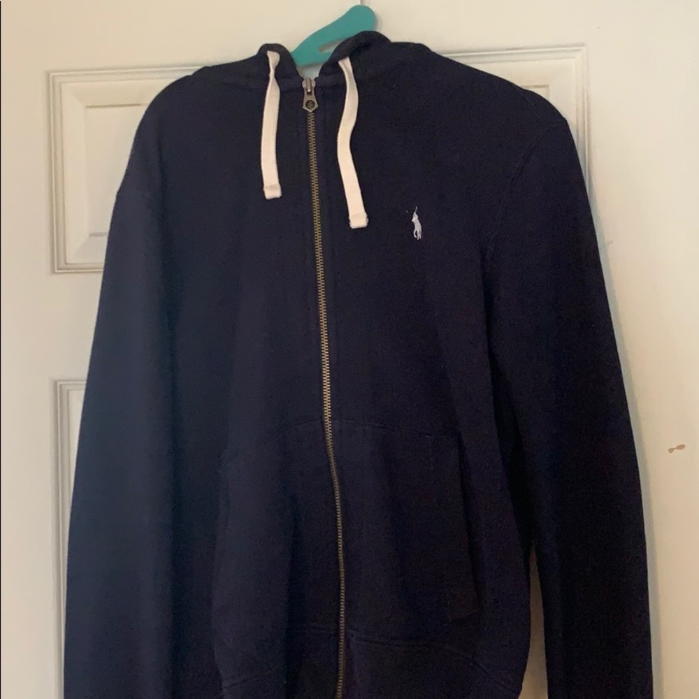 Polo zip up sweater